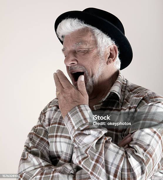 Yawning Stock Photo - Download Image Now - 70-79 Years, Activity, Adult