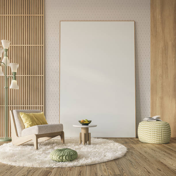 istock Exquisite apartment in soft neutral tones adorned with comfortable furnitre, elegent design and warm ambiance, 3d rendering 1576341184