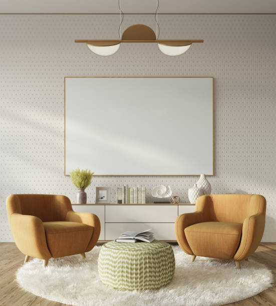 istock Exquisite apartment in soft neutral tones adorned with comfortable furnitre, elegent design and warm ambiance, 3d rendering 1576341235