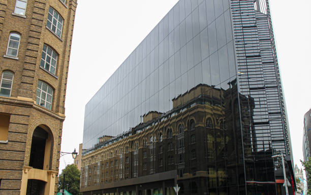 istock Low angle view of a modern building against the sky 1576354636