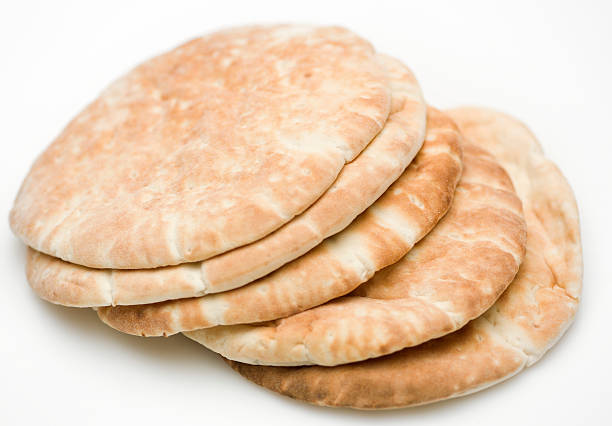 Pita Bread  pita bread isolated stock pictures, royalty-free photos & images