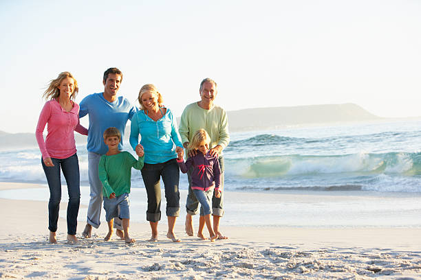 istock Three generation of a family on a vacation together 157636379
