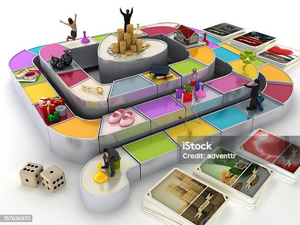 Game Of Life Stock Photo - Download Image Now - Leisure Games, Board Game, Lifestyles