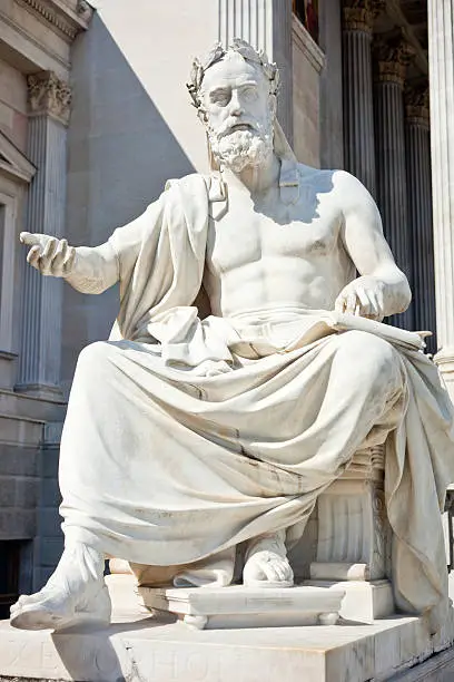From The Austrian Parliament Building Of The Late 1800's, Xenophon Was An Ancient Greek Political Philosopher And Historian