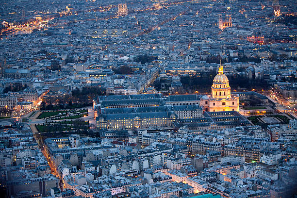 istock Paris aerial view from Eiffel Tower,France 157636985