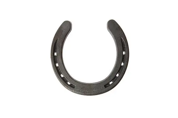 Lucky horse shoe isolated on white background