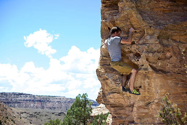 istock colorado rock climbing bouldering 157637035