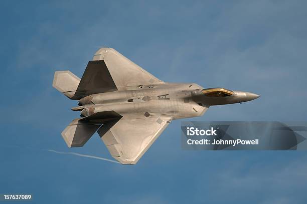 F22 Raptor Jet Fighter - Fotografias de stock e mais imagens de Avião de Combate - Avião de Combate, Força Aérea Americana, EUA