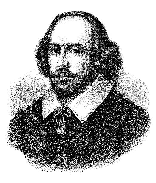 Engraving of english poet William Shakespeare from 1870 http://farm5.static.flickr.com/4110/4948325162_1323a54a89.jpg engraving william shakespeare art painted image stock illustrations