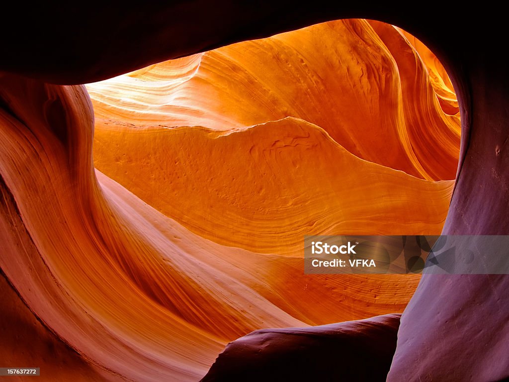 Lower Antelope Canyon - Lizenzfrei Abstrakt Stock-Foto