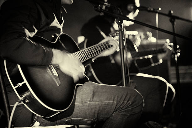 Musicians On Stage stock photo