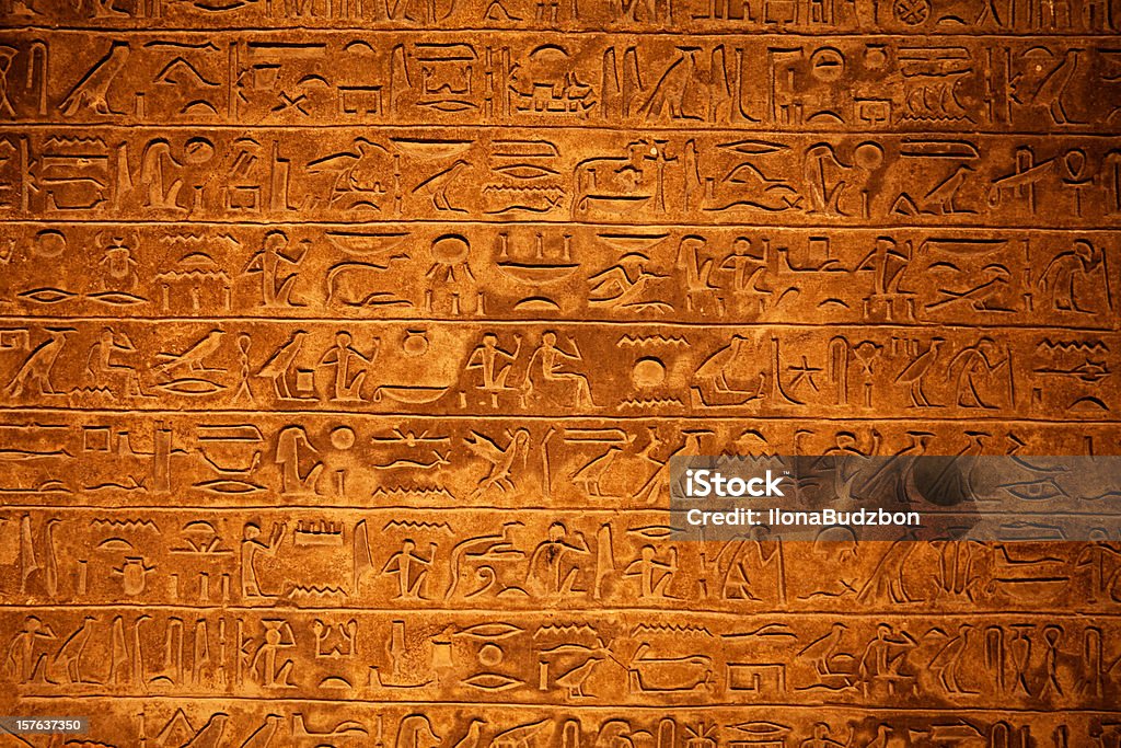 Hieroglyphenschrift - Lizenzfrei Hieroglyphenschrift Stock-Foto