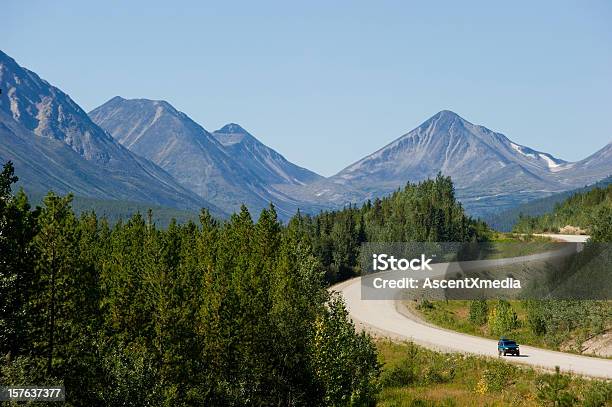 Alaskan Highway Stock Photo - Download Image Now - Asphalt, Awe, Beauty In Nature