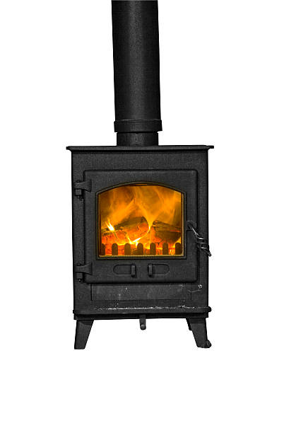 istock Isolated Wood Burning Stove 157637502