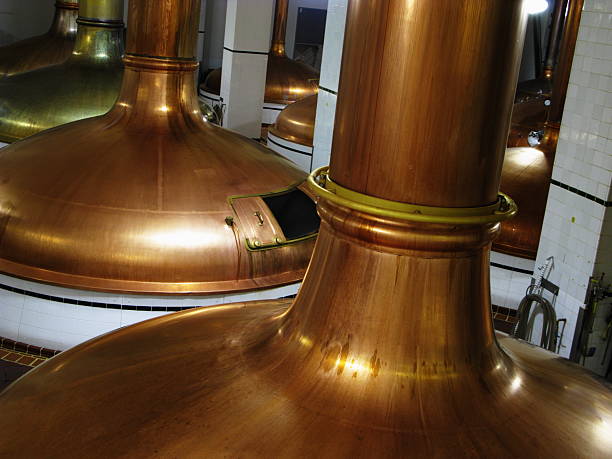 istock Brewery Beer Copper Vats  Kettle Production Equipment 157637551