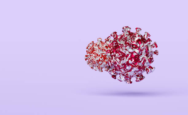 istock 3d virus cells divide isolated on purple background. 3d render illustration 1576381390