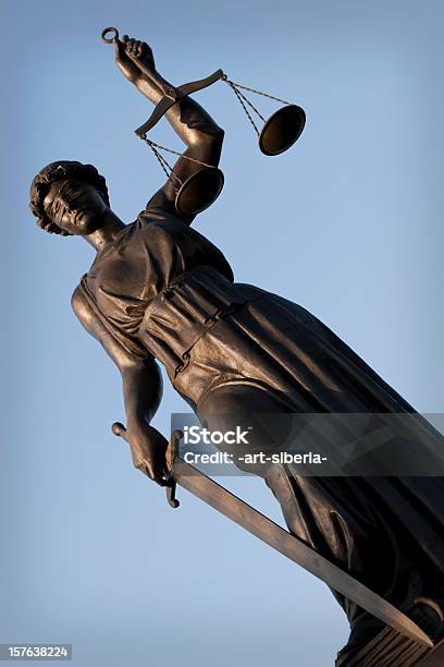 Estátua Da Justiça - Fotografias de stock e mais imagens de Adulto - Adulto, Advogado, Antiguidade