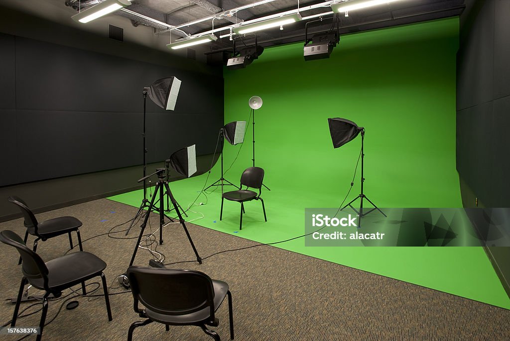 Estudio de vídeo - Foto de stock de Croma verde libre de derechos