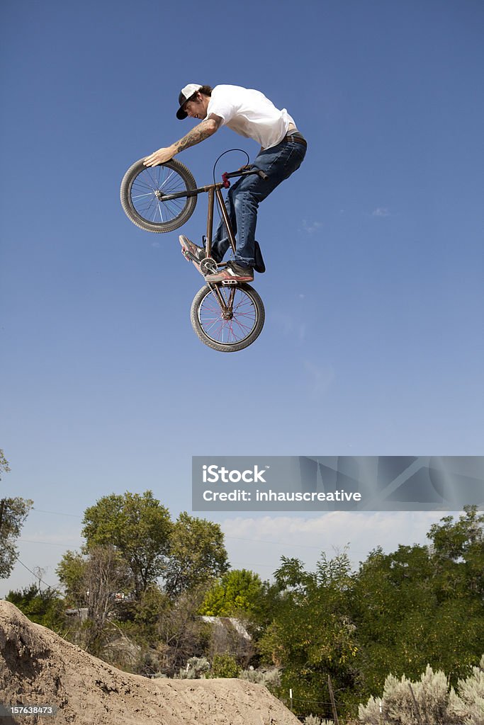 BMX Extreme-Bike-Fahrer - Lizenzfrei Motocross Stock-Foto