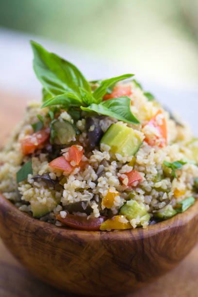 istock Tabouleh Salad in an Olive Wood Bowl 157638566