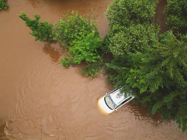 istock Car Lost in Flood 1576385936