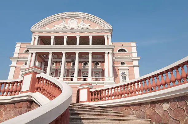 The Amazon Theatre (Teatro Amazonas) is an opera house located in the heart of Manaus, inside the Amazon Rainforest in Brazil. It is the location of the annual Festival Amazonas de Ópera (Amazonas Opera Festival) held in April.