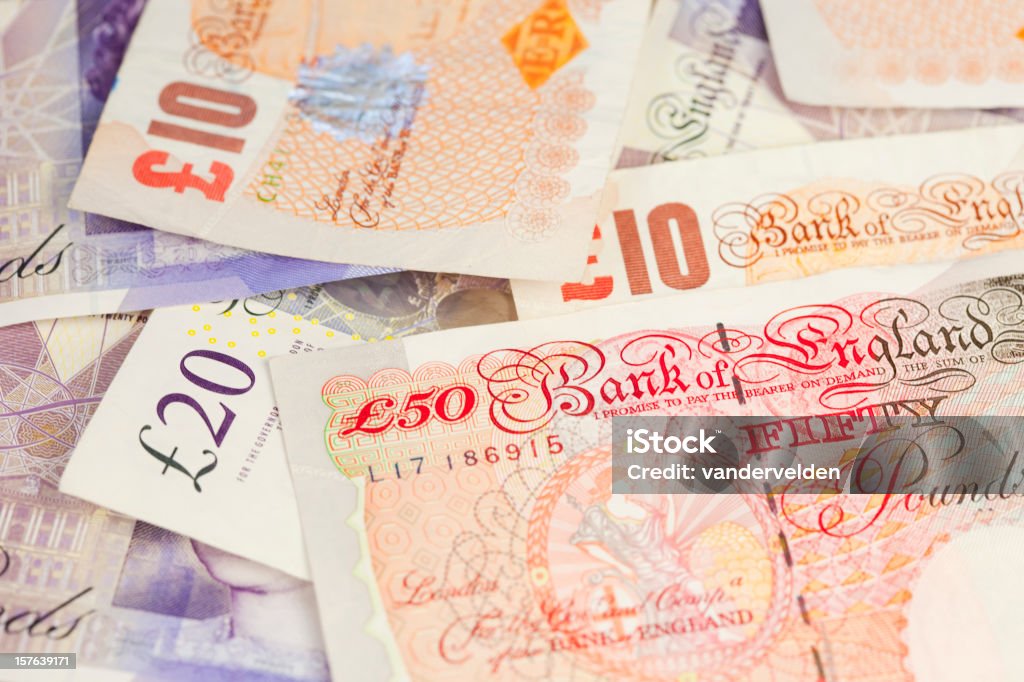 British banconote - Foto stock royalty-free di Valuta britannica