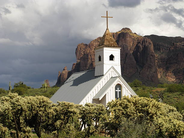 istock Church In Arizona Desert 157639296
