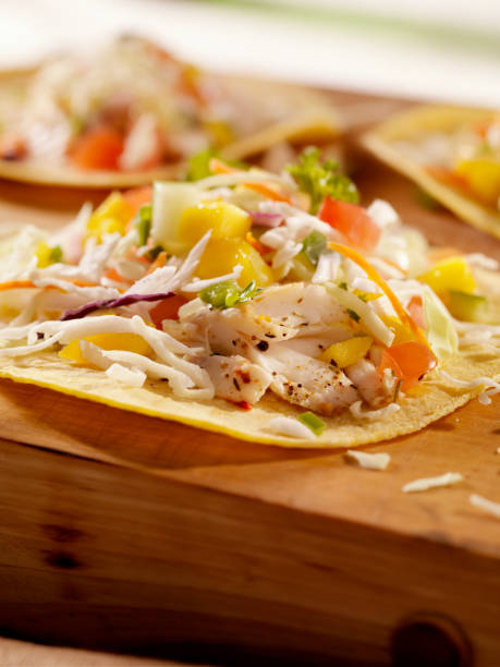 istock Grilled Fish Tacos with Mango Salsa 157639394