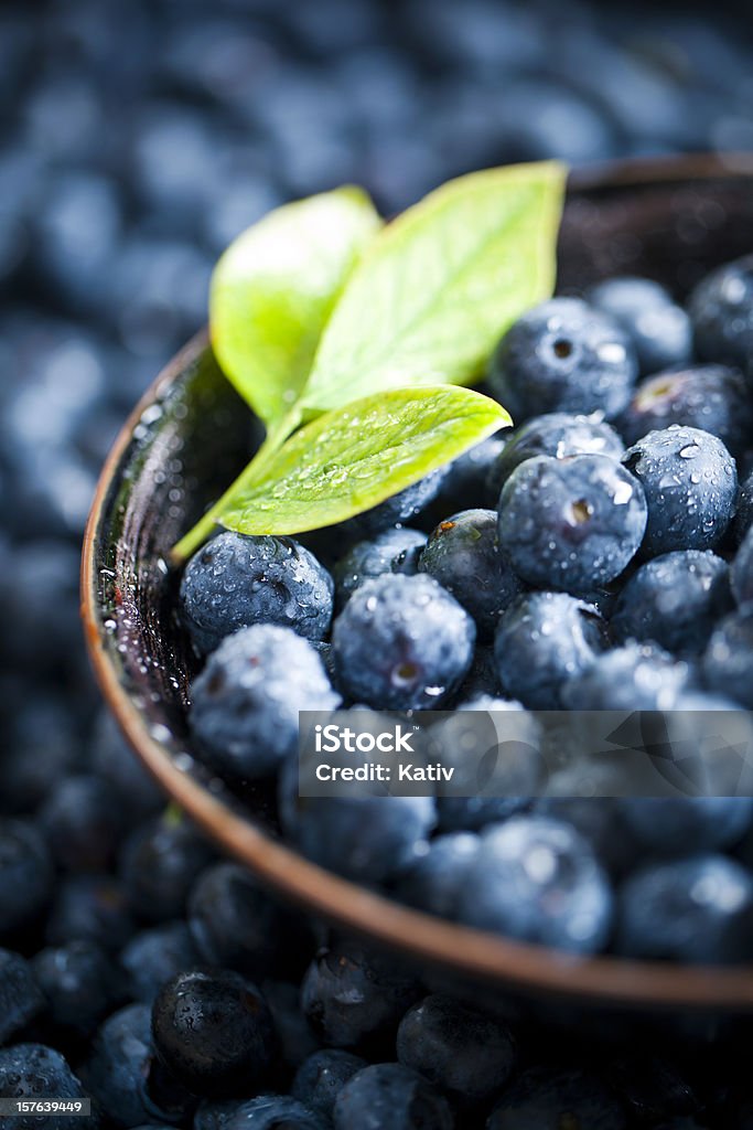 Frische Blaubeeren (XXXL - Lizenzfrei Amerikanische Heidelbeere Stock-Foto