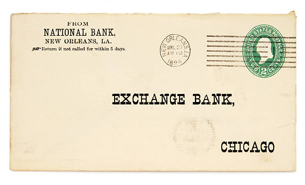 istock Old envelope with 1894 New Orleans postmark 157639867