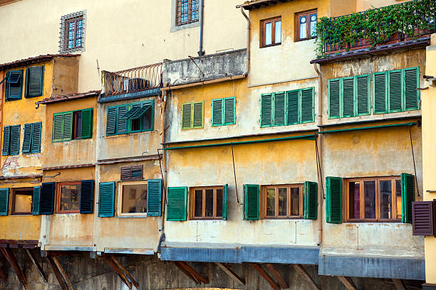 Bizarre ancient buildings in Florence, Italy.