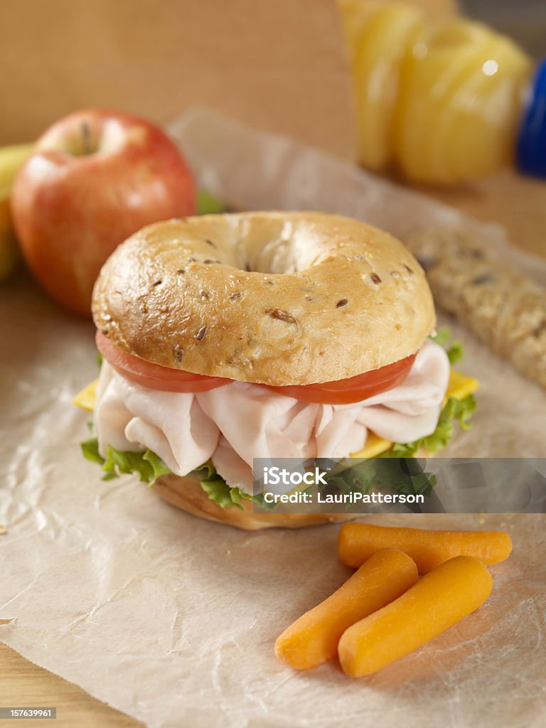 Gesunden Lunchpaket - Lizenzfrei Schulessen Stock-Foto