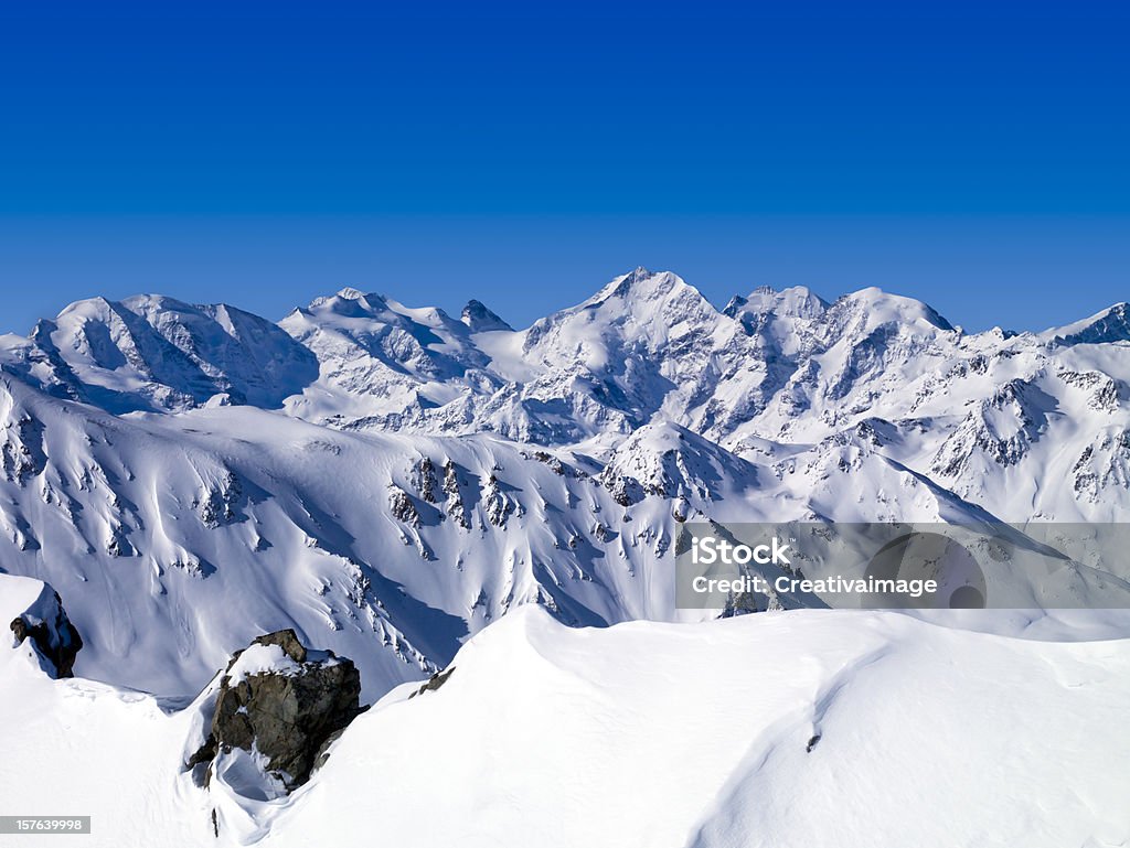 Lodowiec Pizzo Bernina 4049 mt. Swizerland - Zbiór zdjęć royalty-free (Alpinizm)