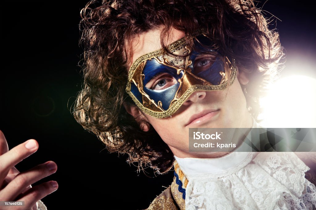 Venezianische Mask - Lizenzfrei Männer Stock-Foto