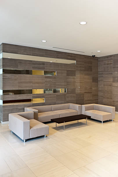 istock A modern lobby at a corporate building 157640168