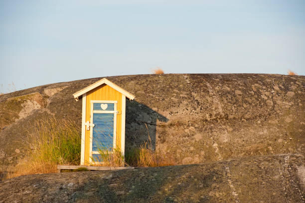 Rustic toilet on the middle of the forest