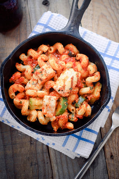 Home made freshness roasted butternuts squash and courgette vegetarian pasta.