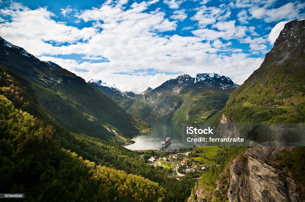 Geirangerfjord, Noruega - Foto de stock de Crucero - Vacaciones libre de derechos