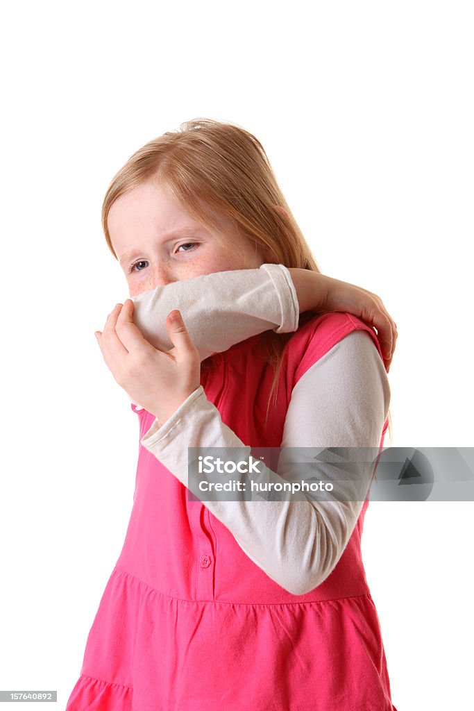 girl tos en brazo - Foto de stock de Niño libre de derechos