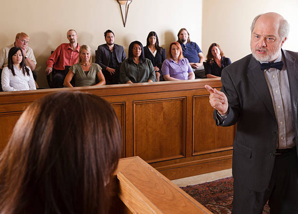 istock Lawyer in a Courtroom 157640988