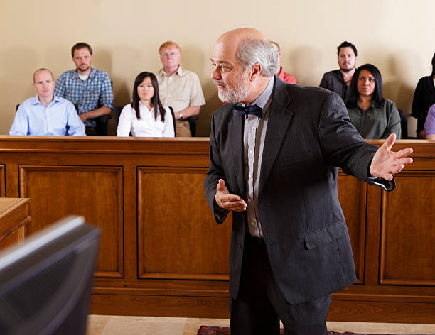 istock Lawyer in a Courtroom 157641028