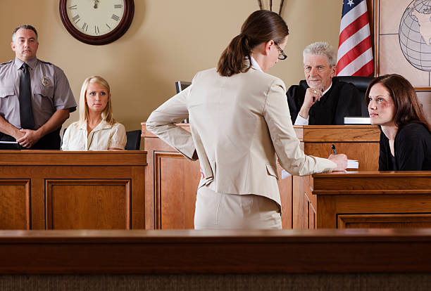 istock Lawyer in a Courtroom 157641346