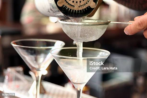 Pouring Martinis Stock Photo - Download Image Now - Vodka, Martini, Cocktail
