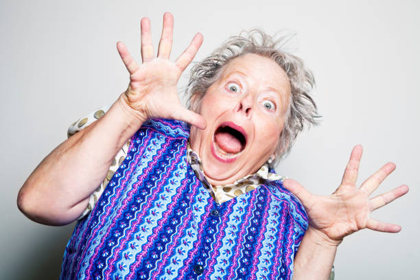 istock retro senior housewife surprised 157641617