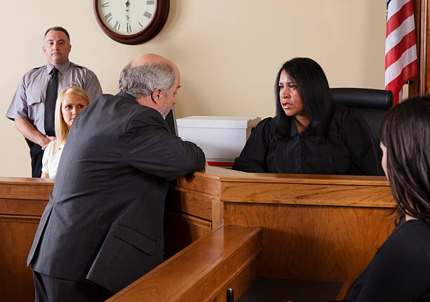 istock Lawyer in a Courtroom 157641756