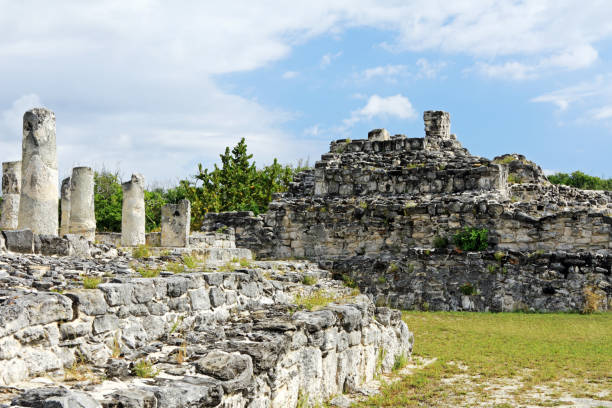 Ruina El Rey or Zona Arqueologica El Rey the largest Mayan ruins site in Cancun Mexico