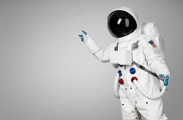 Spaceman showing stock photo