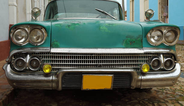 istock green classic vintage cuban car front 157642129