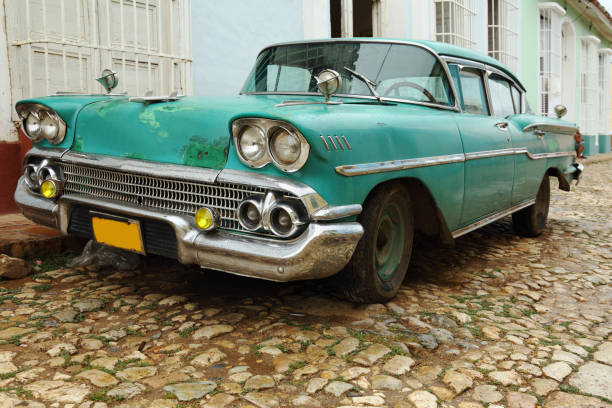 istock green classic vintage cuban car 157642133